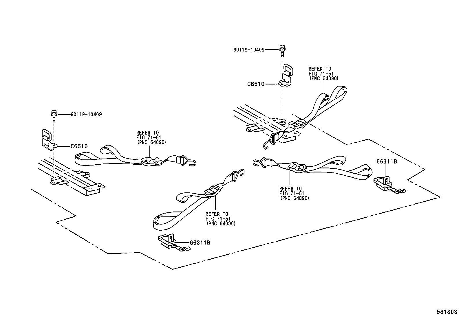 C3041-22030 MEMBER SUB-ASSY, REAR FLOOR SIDE, FRONT RH product image
