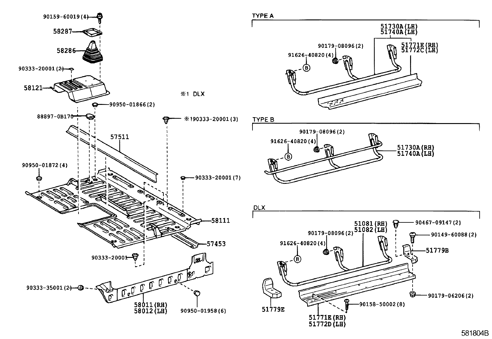 58012-0B050 PANEL SUB-ASSY, FRONT FLOOR SIDE, LH product image