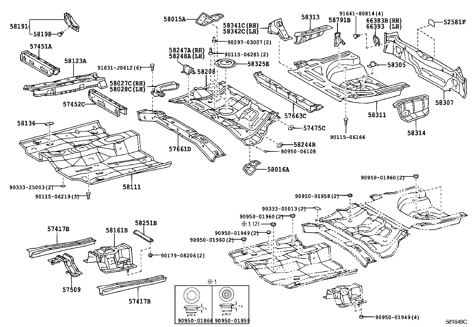 58111-12902 PAN, FRONT FLOOR product image