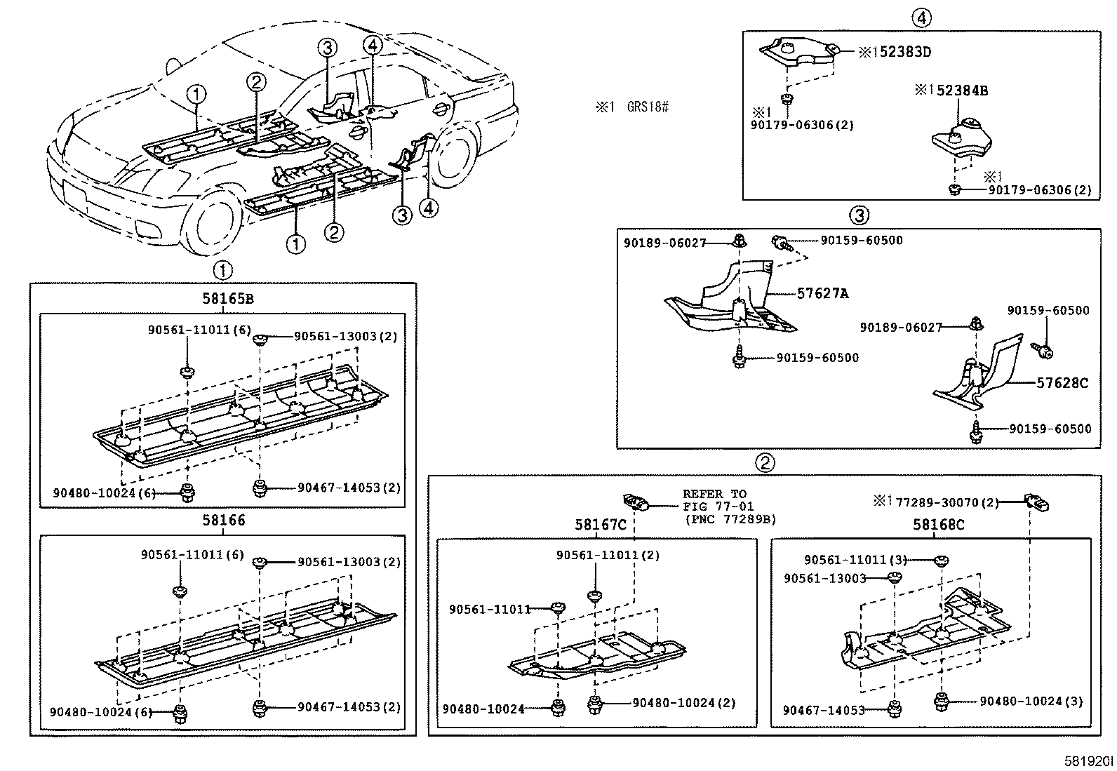 57463-30051 REINFORCEMENT, CENTER FLOOR CROSSMEMBER, RH product image