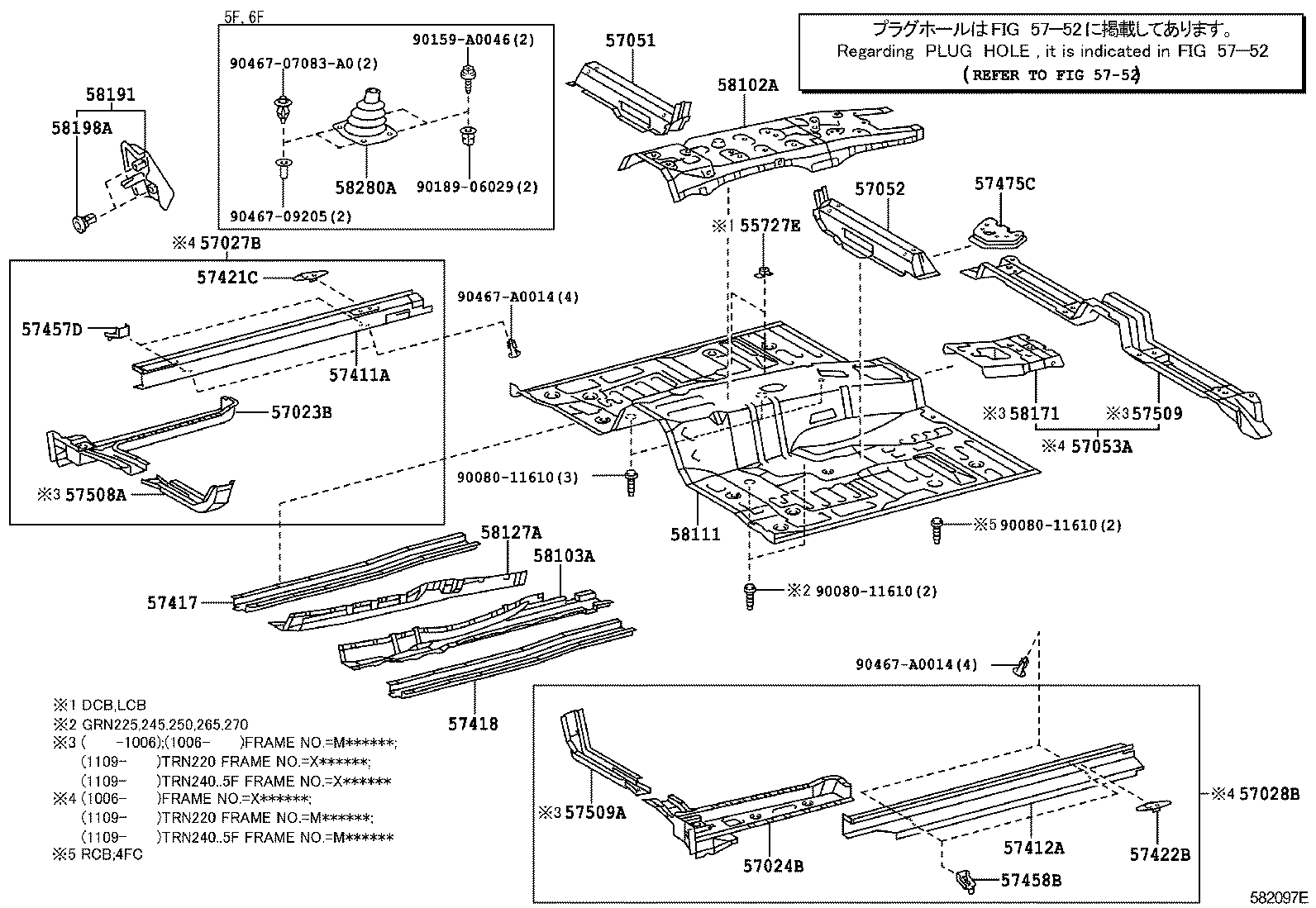 57028-04010 MEMBER SUB-ASSY, FRONT SIDE, INNER LH product image
