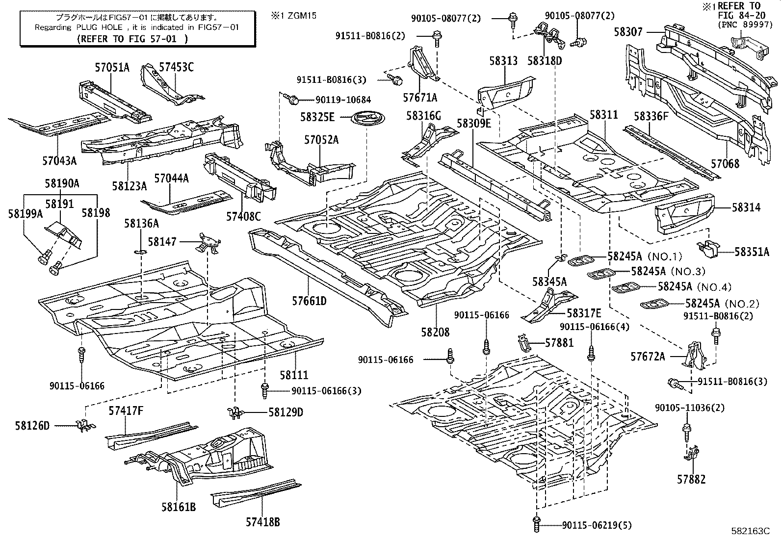 58111-44902 PAN, FRONT FLOOR product image