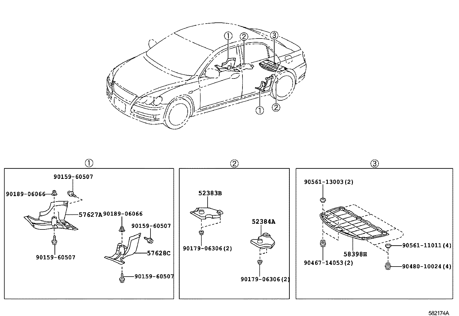 57628-30050 COVER, REAR FLOOR SIDE MEMBER, LH product image