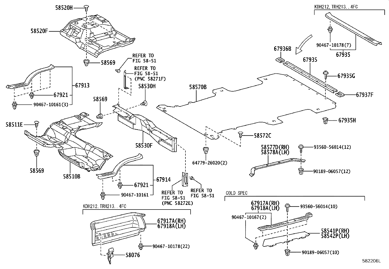 64779-26020 STOPPER, REAR FLOOR MAT product image