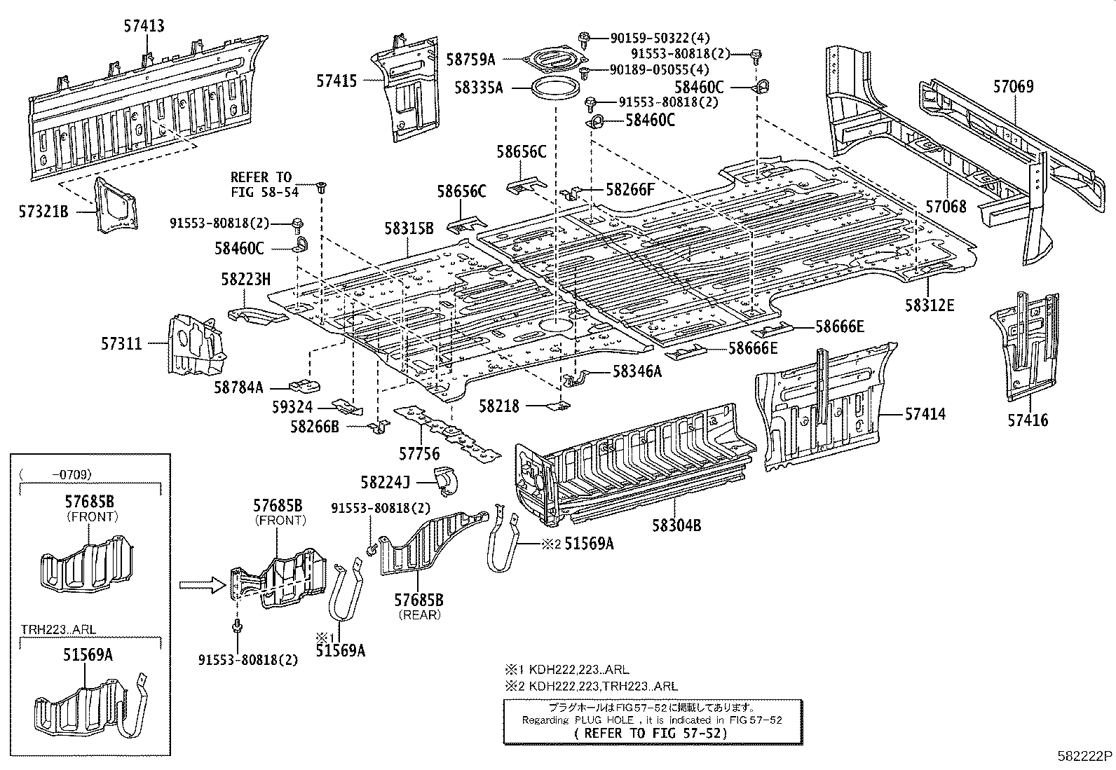 57608-26300 MEMBER SUB-ASSY, REAR FLOOR CROSS, NO.4 product image
