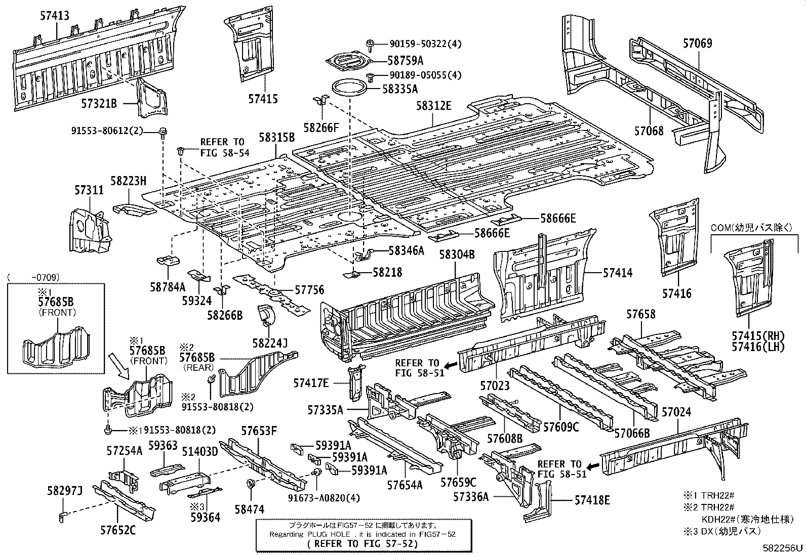 57608-26371 MEMBER SUB-ASSY, REAR FLOOR CROSS, NO.4 product image