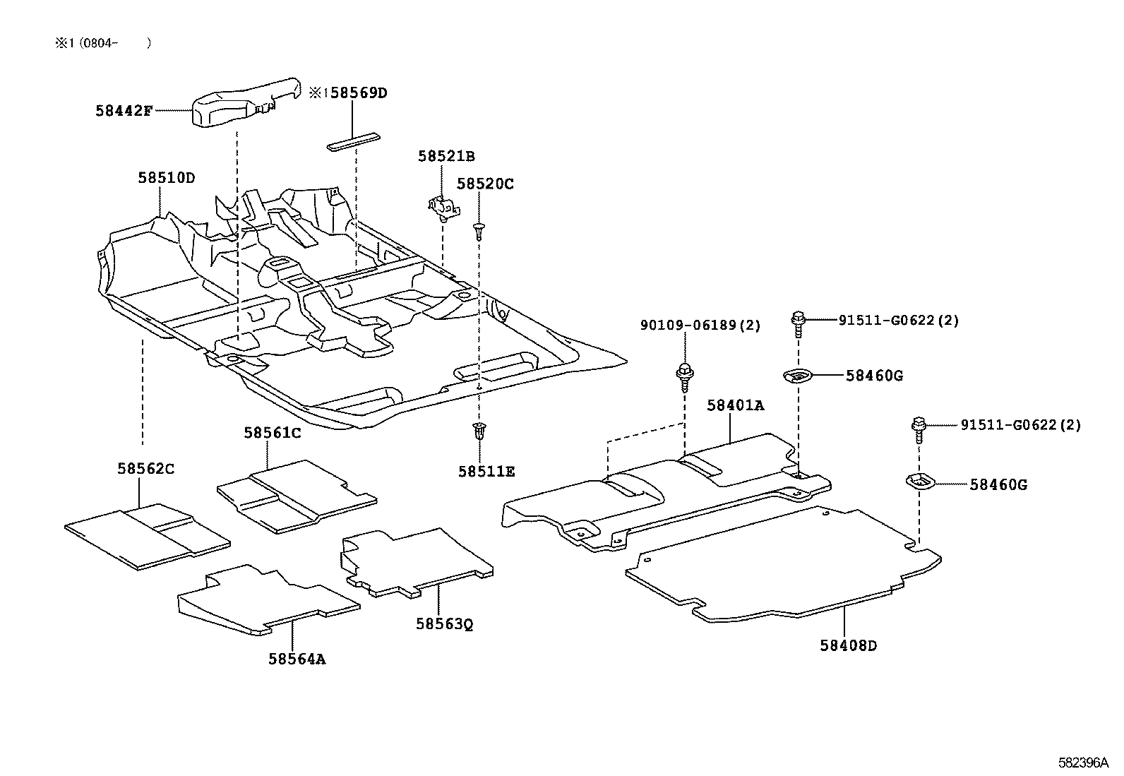 58510-52C01-B0 CARPET ASSY, FLOOR, FRONT product image