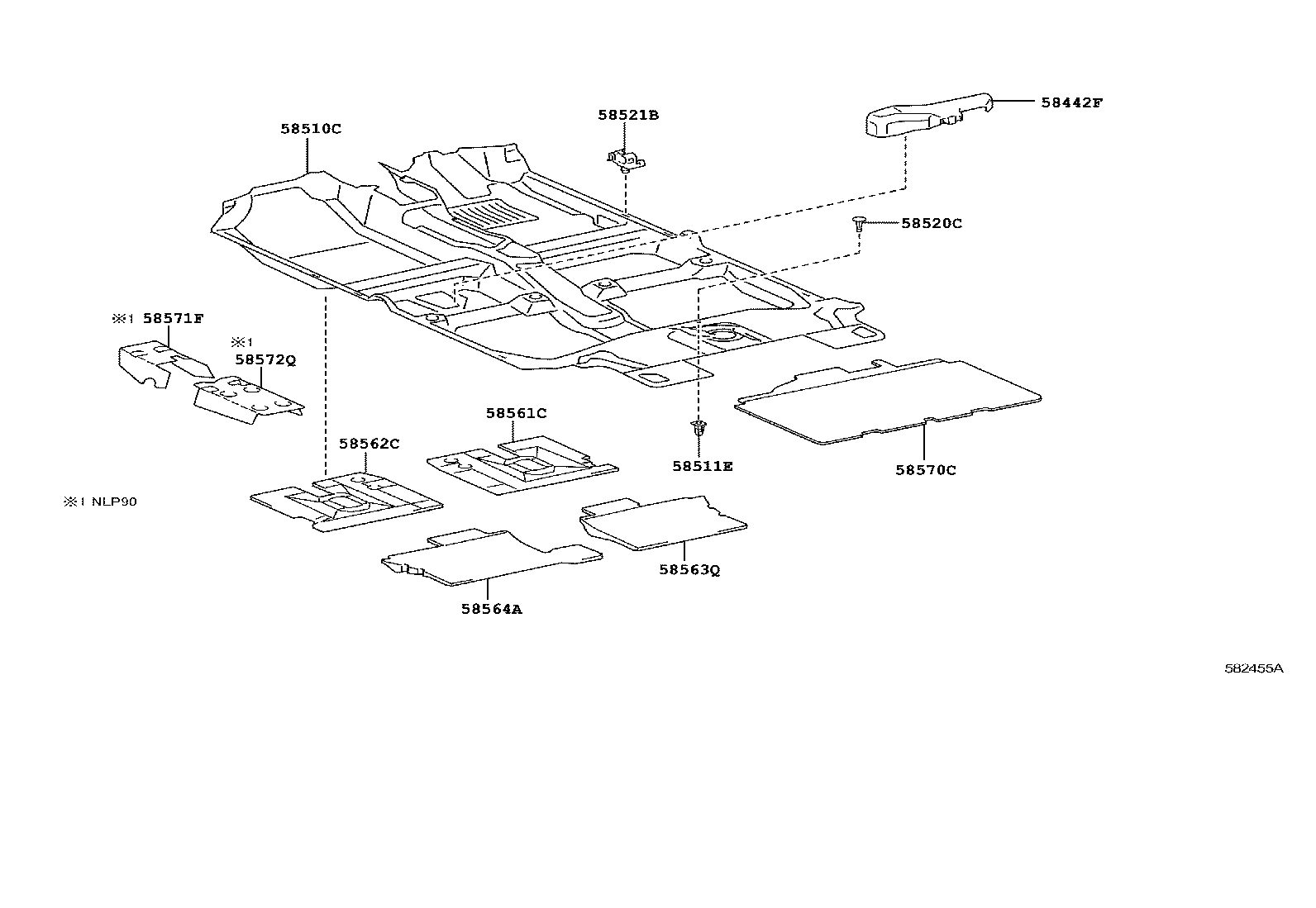 58442-0D040 COVER, JACK product image
