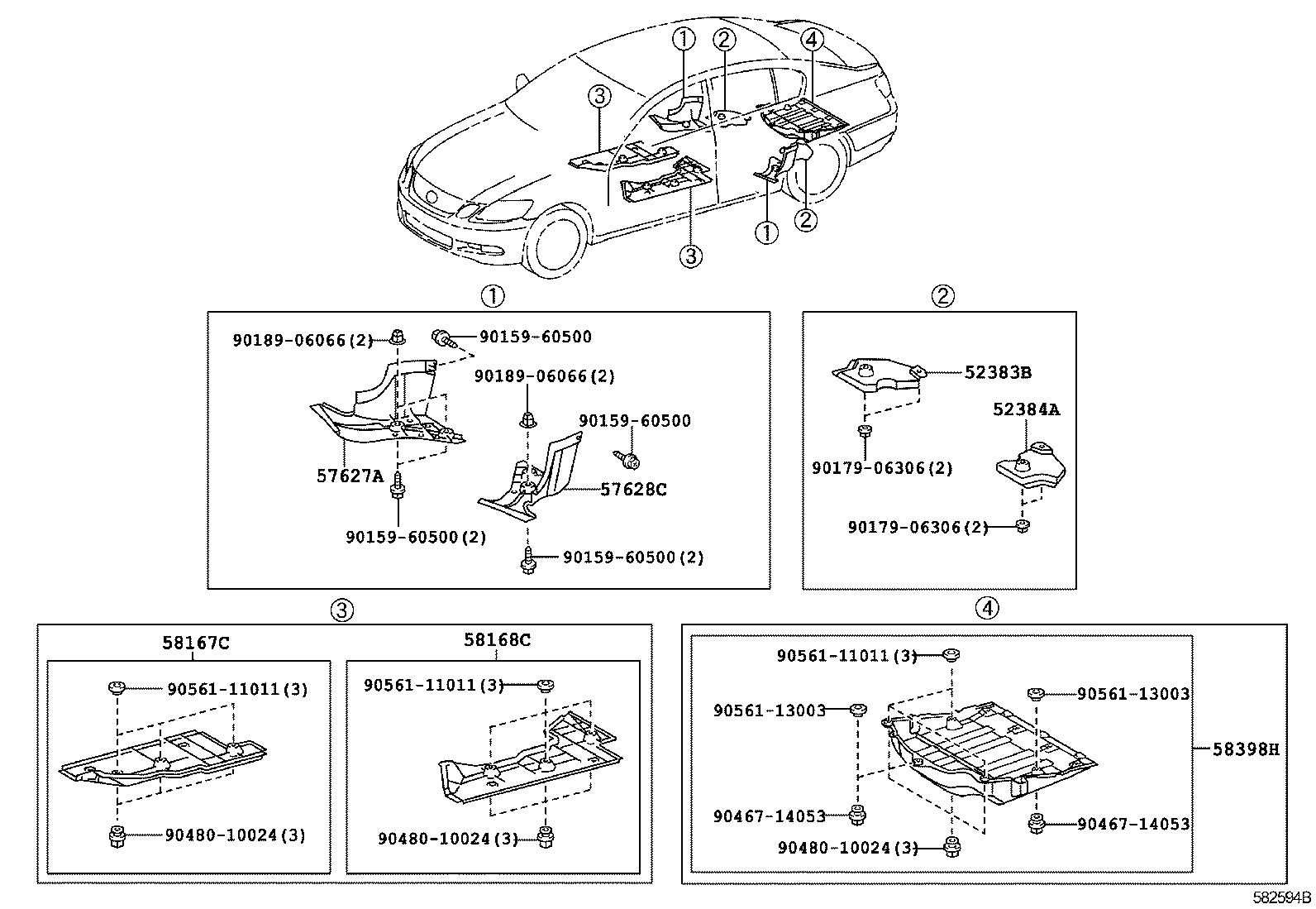 55212-30191 SILENCER, FRONT PANEL, LOWER product image