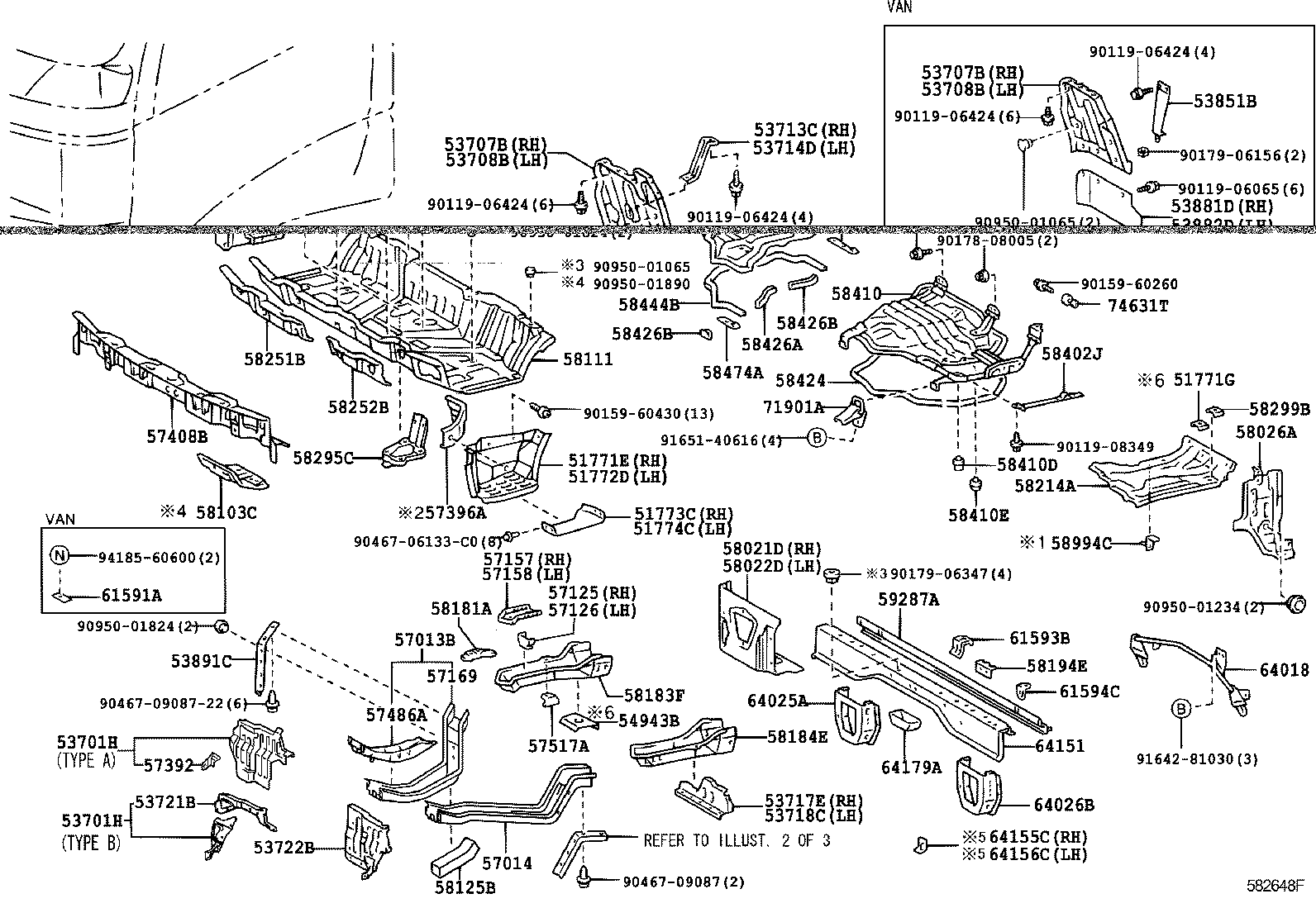 53089-37050 MUDGUARD SUB-ASSY, FRONT product image