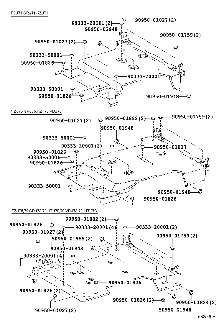 57404-60050 REINFORCE SUB-ASSY, FLOOR SIDE, INNER LH product image