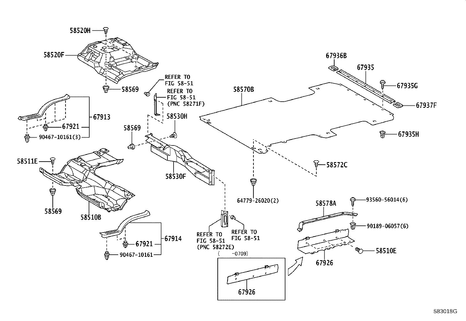 64779-26020 STOPPER, REAR FLOOR MAT product image