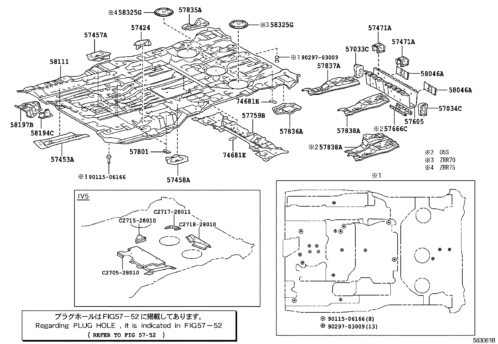 57103-28040 CROSSMENBER SUB-ASSY, FLOOR, NO.3 product image