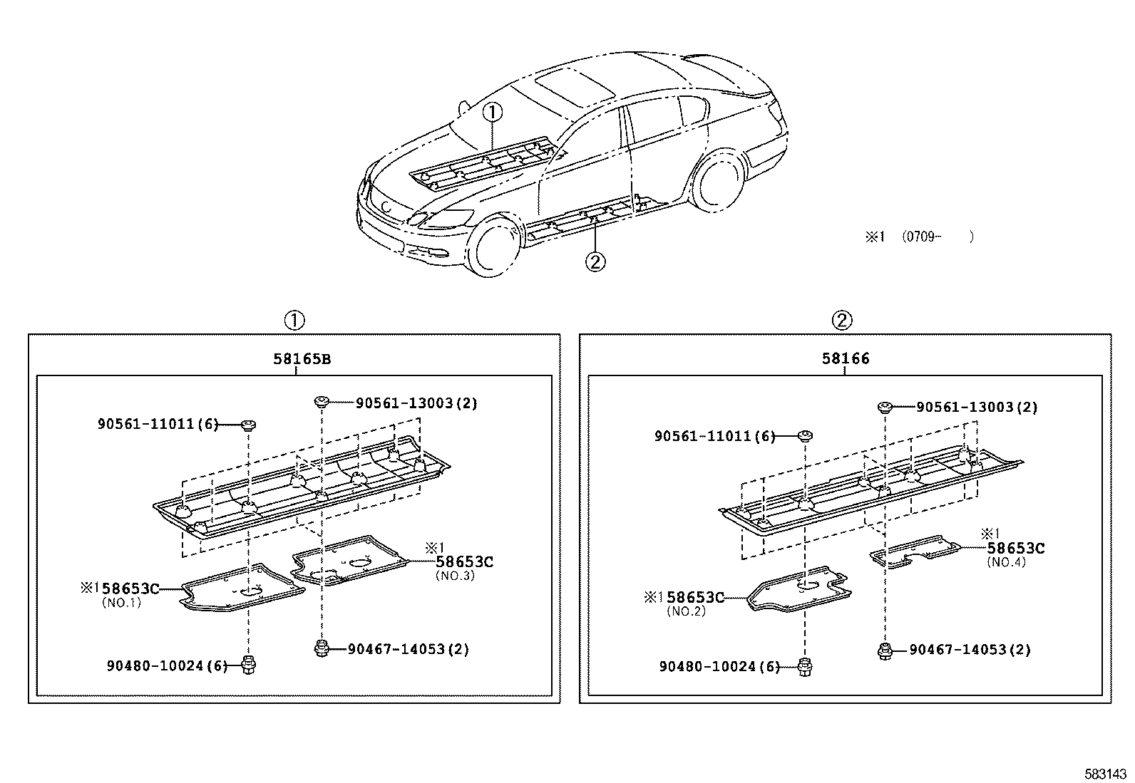57407-30150 MEMBER SUB-ASSY, CENTER FLOOR CROSS product image