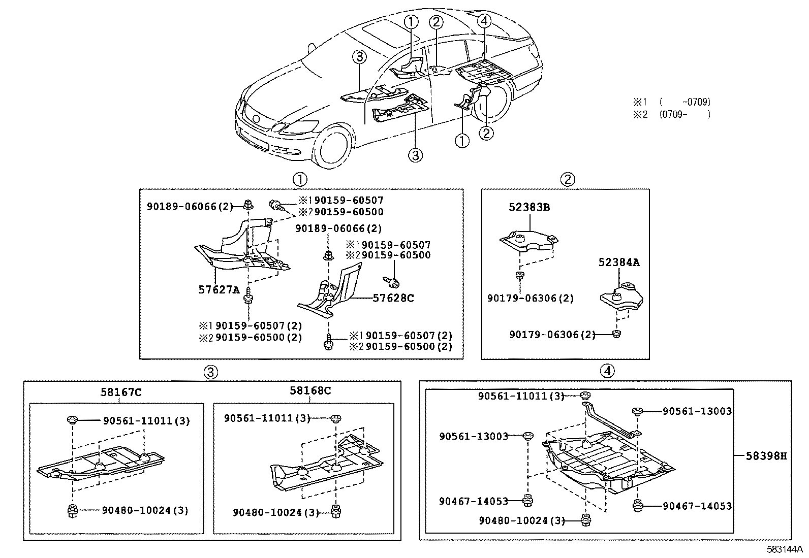 57407-30150 MEMBER SUB-ASSY, CENTER FLOOR CROSS product image