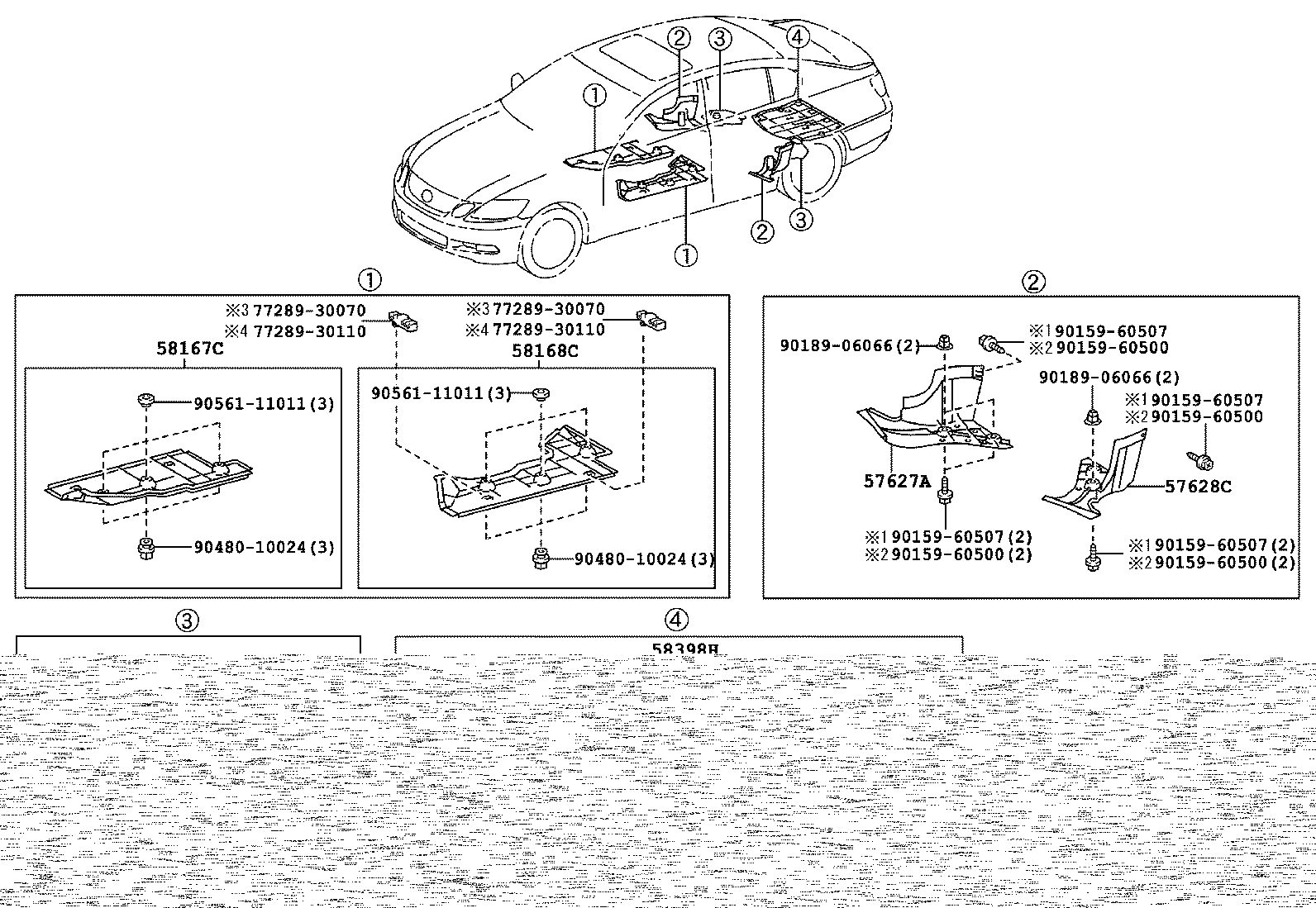 57407-30150 MEMBER SUB-ASSY, CENTER FLOOR CROSS product image