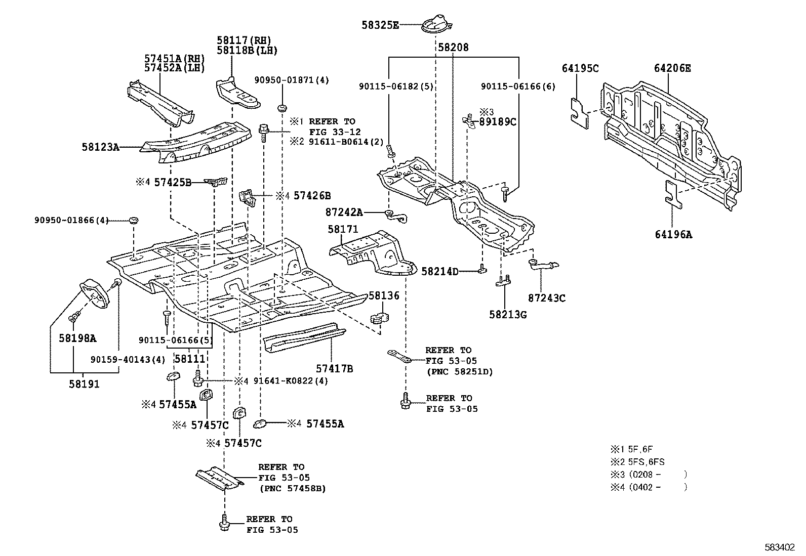 57451-17030 MEMBER, FRONT FLOOR CROSS, RH product image