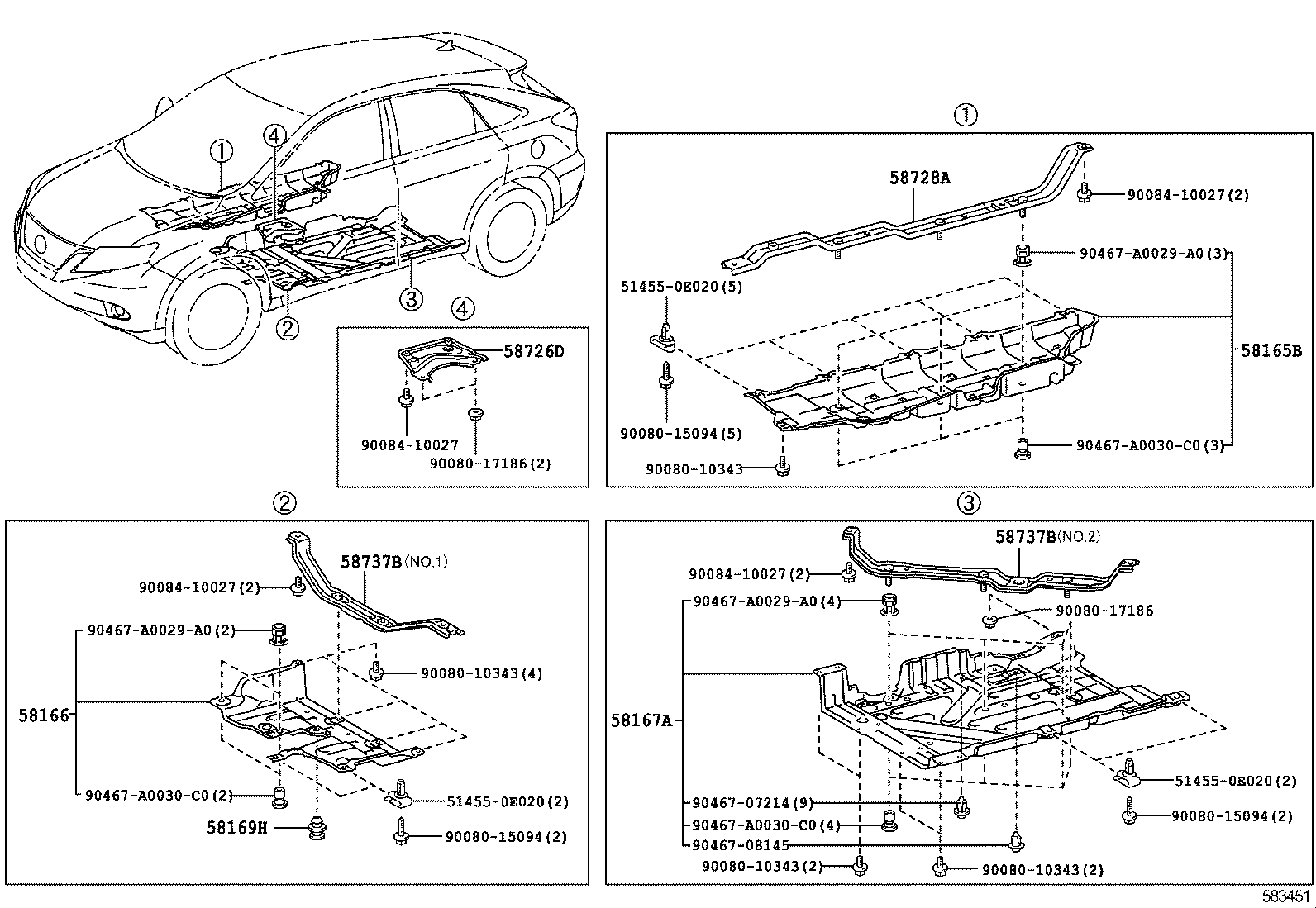 58013-0E022 SUPPORT, SHIFT & SELECT LEVER product image