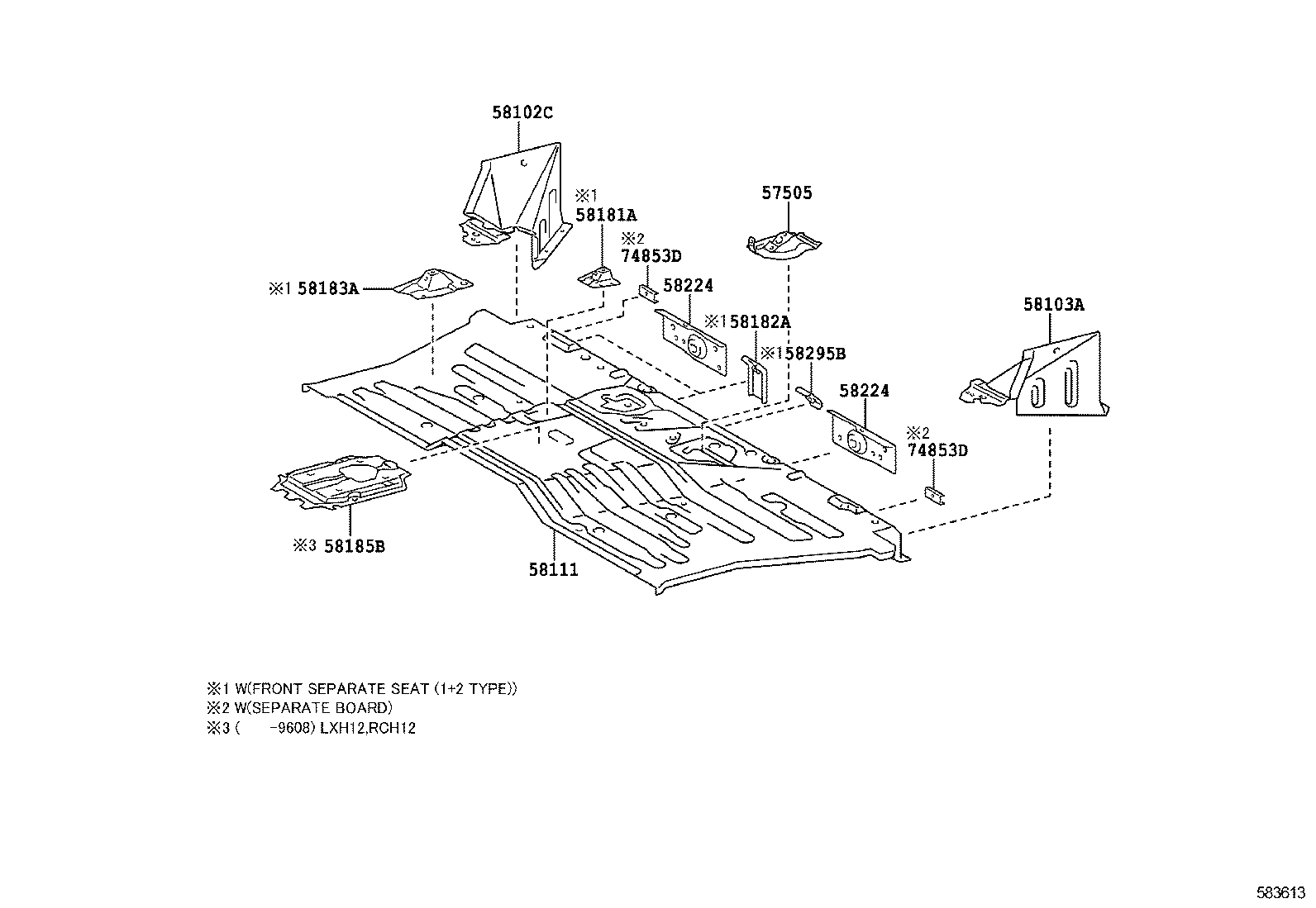 57102-26730 MEMBER SUB-ASSY, FRONT SIDE, LH product image