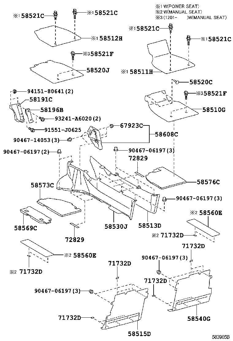 58191-77010 PANEL, FOOTREST product image
