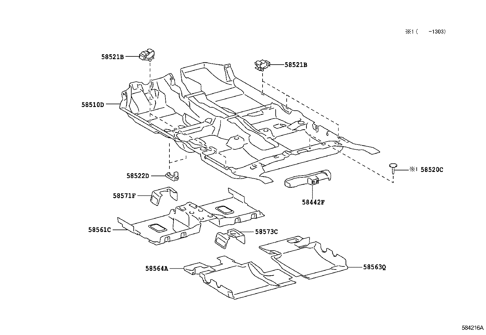 58442-0D090 COVER, JACK product image