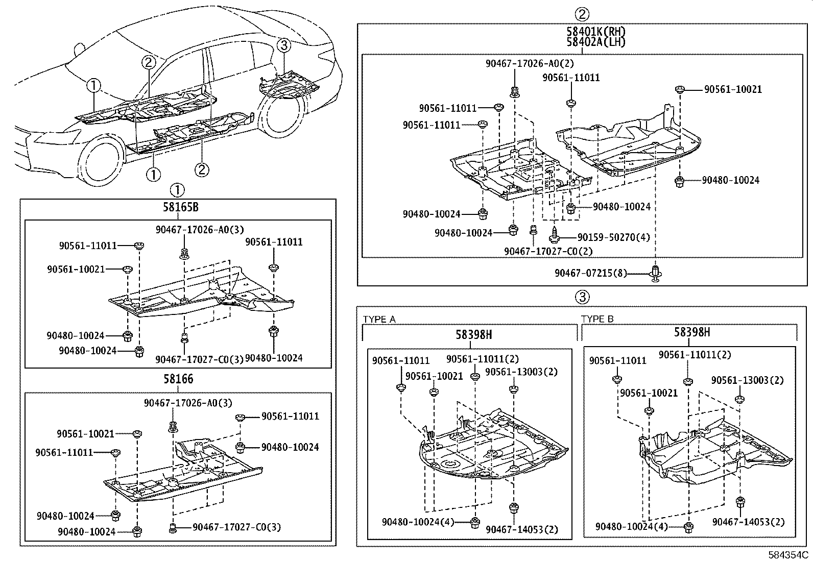 57603-30070 EXTENSION SUB-ASSY, REAR SIDE MEMBER, RH product image