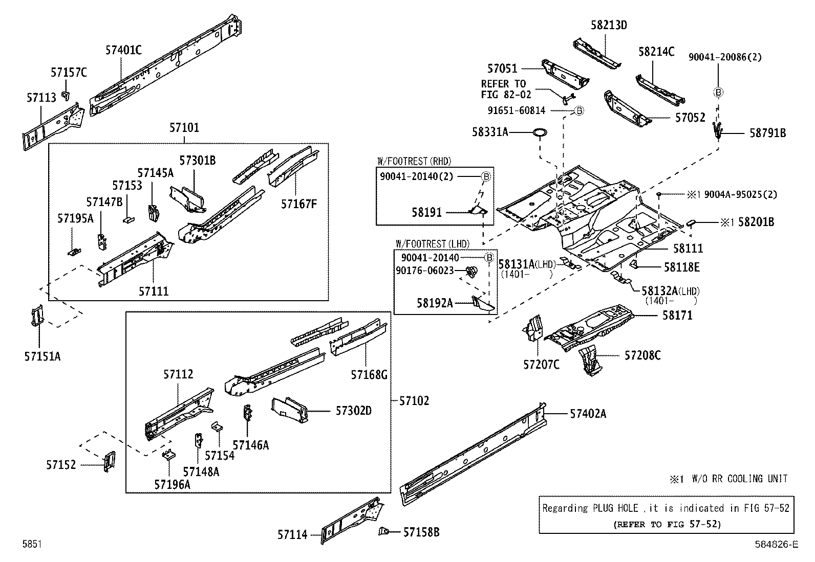 57102-BZ431 MEMBER SUB-ASSY, FRONT SIDE, LH product image