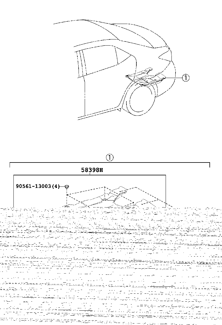 57053-02020 REINFORCEMENT SUB-ASSY, FRONT FLOOR CROSS MEMBER, RH product image