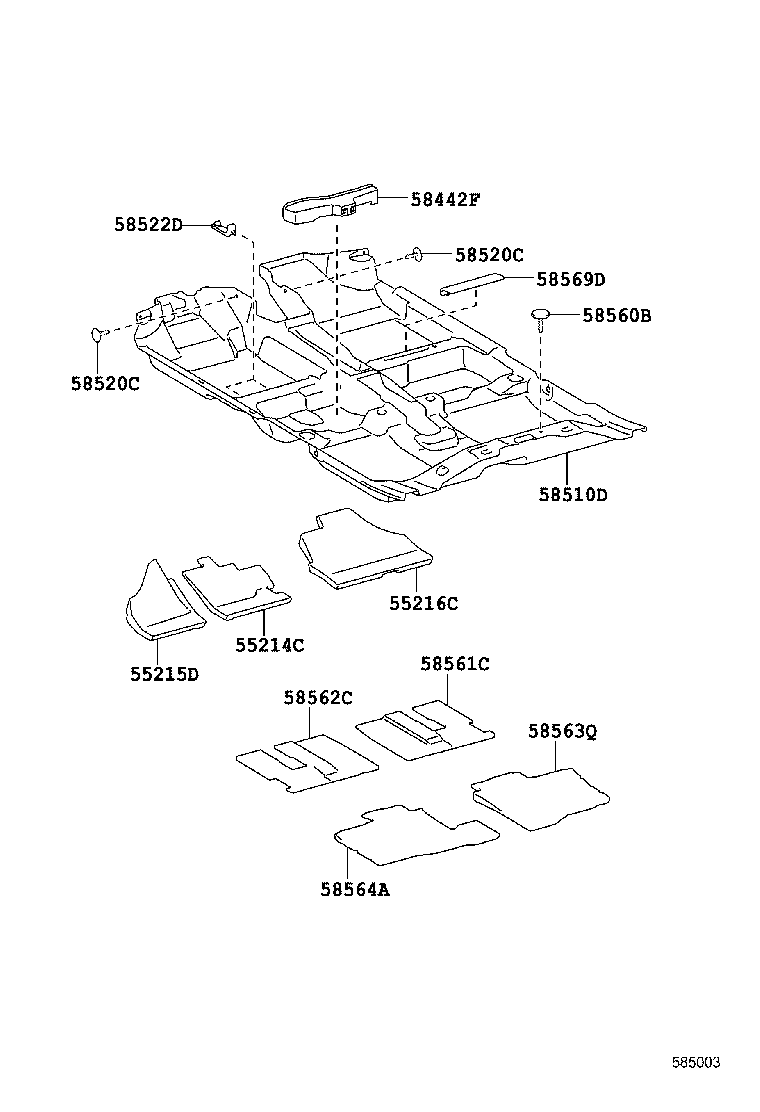 90467-C0049 CLIP(FOR FLOOR CARPET, REAR) product image