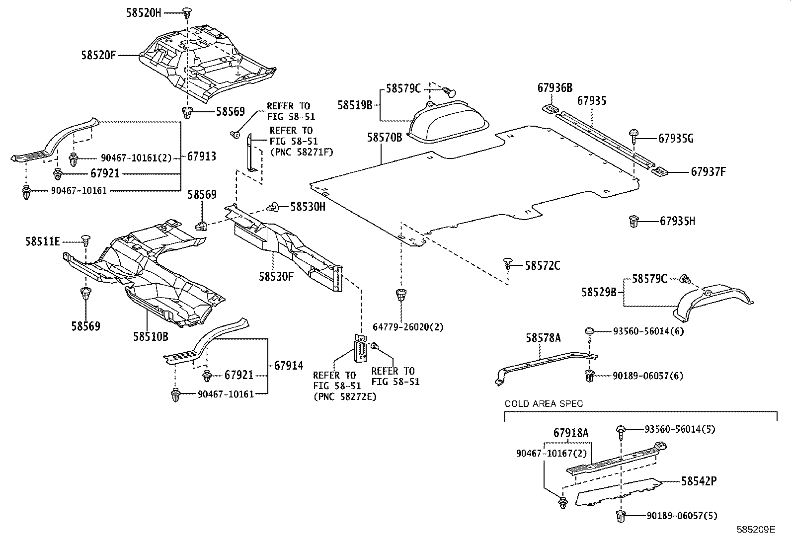 64779-26020 STOPPER, REAR FLOOR MAT product image