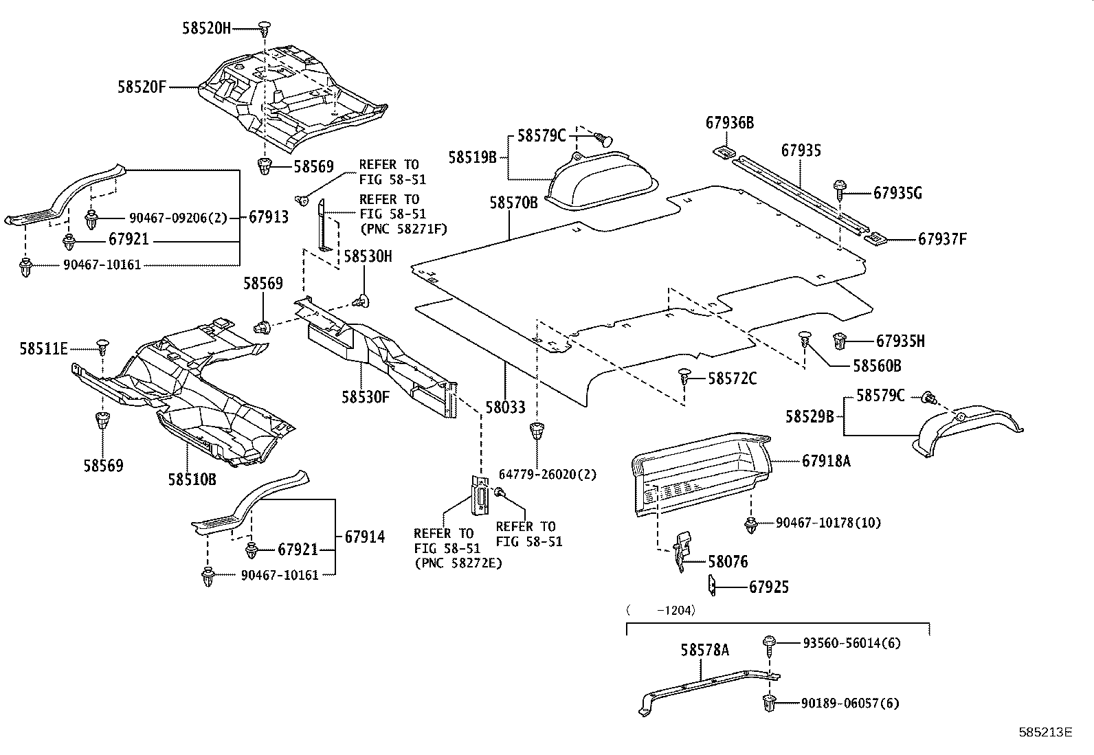 64779-26020 STOPPER, REAR FLOOR MAT product image