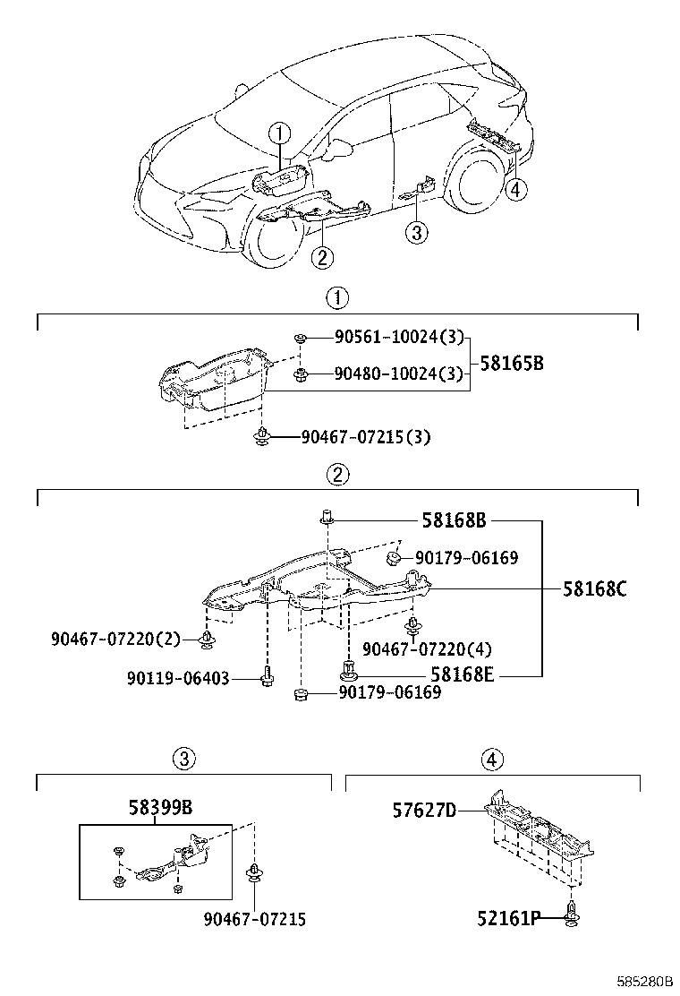 57051-42011 MEMBER SUB-ASSY, FRONT FLOOR CROSS, RH product image