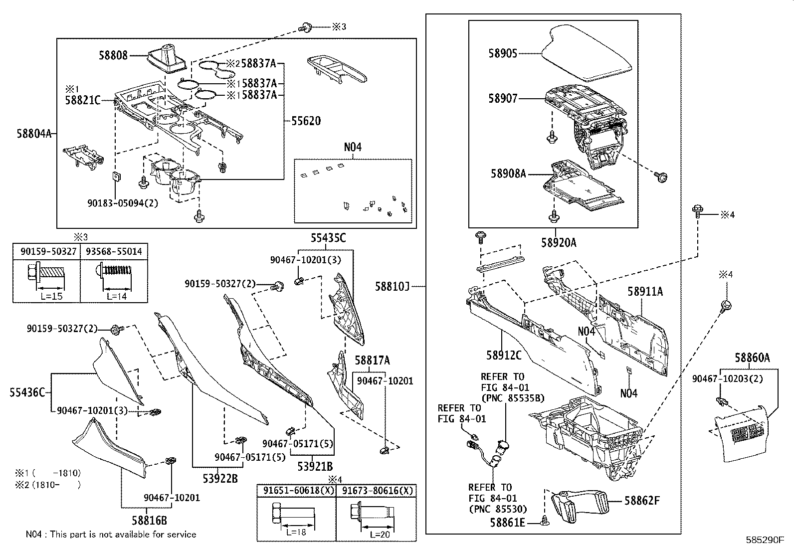 58862-24010 DUCT, CONSOLE BOX, NO.2 product image