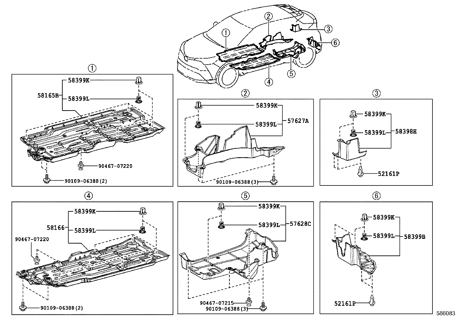 57627-F4020 COVER, REAR FLOOR SIDE MEMBER, RH product image