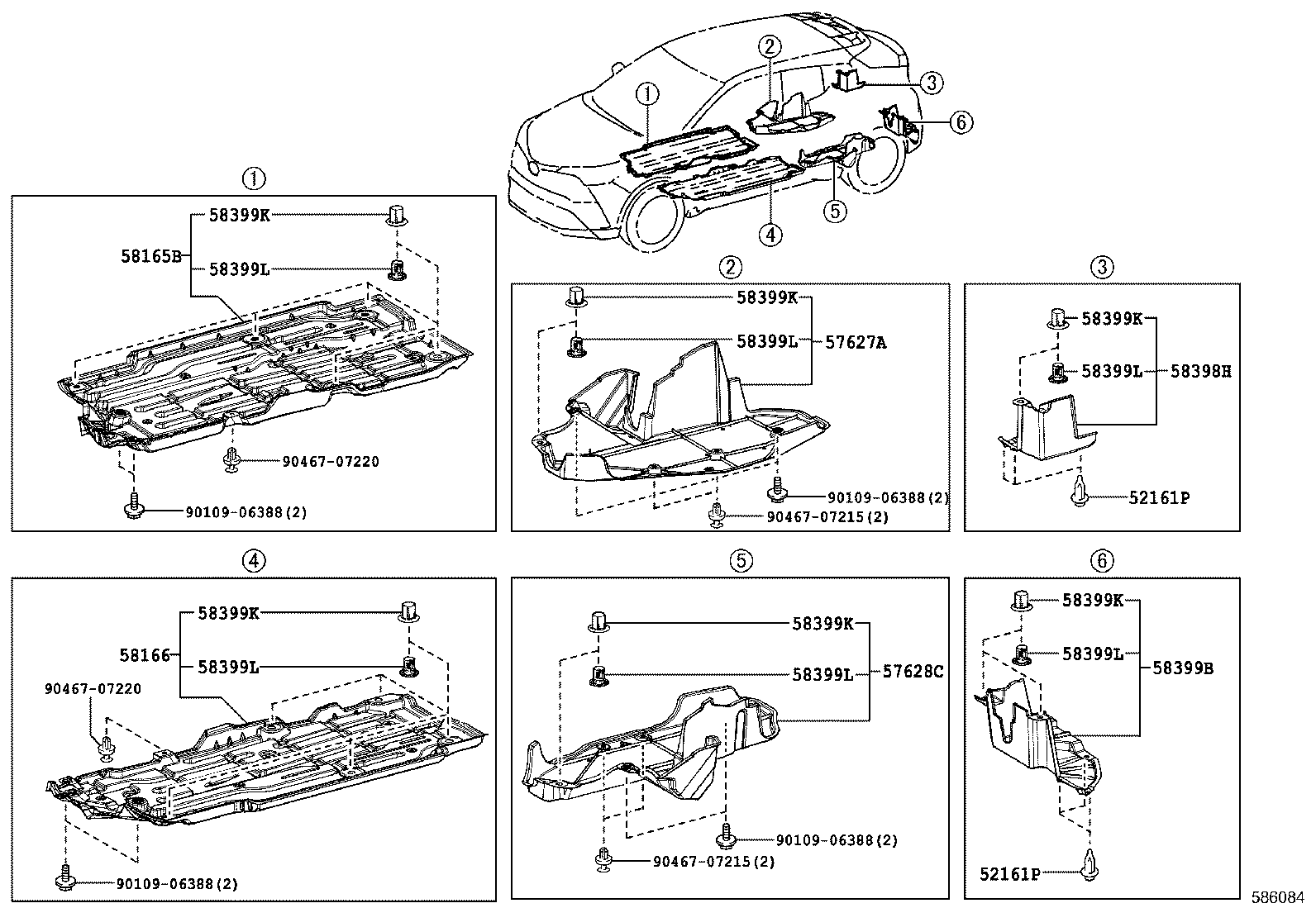 57627-F4020 COVER, REAR FLOOR SIDE MEMBER, RH product image