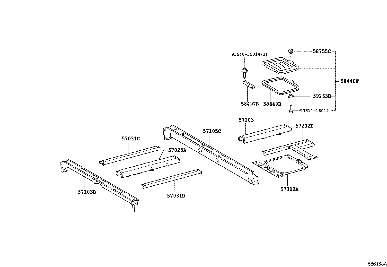 82711-60740 CLAMP, WIRING HARNESS product image