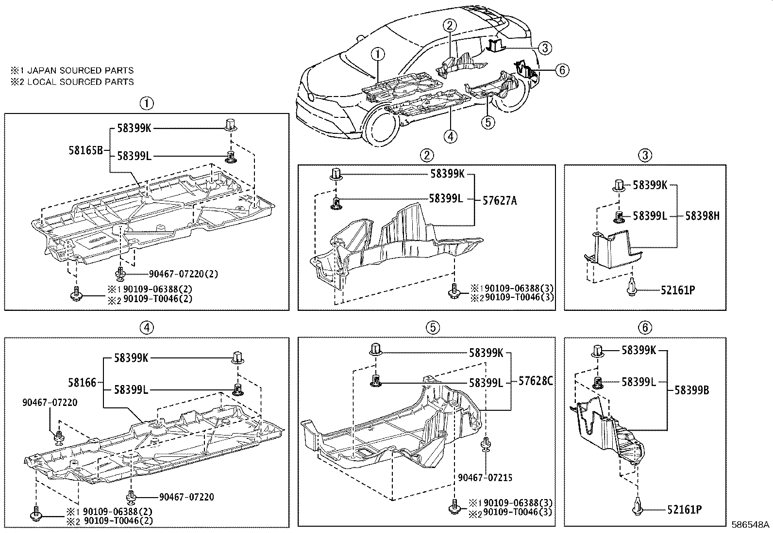57628-F4030 COVER, REAR FLOOR SIDE MEMBER, LH product image
