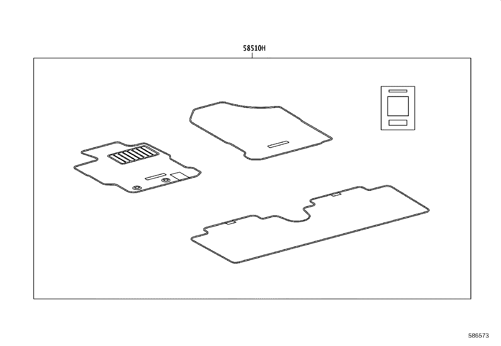 90467-C0049 CLIP(FOR FLOOR CARPET, REAR) product image