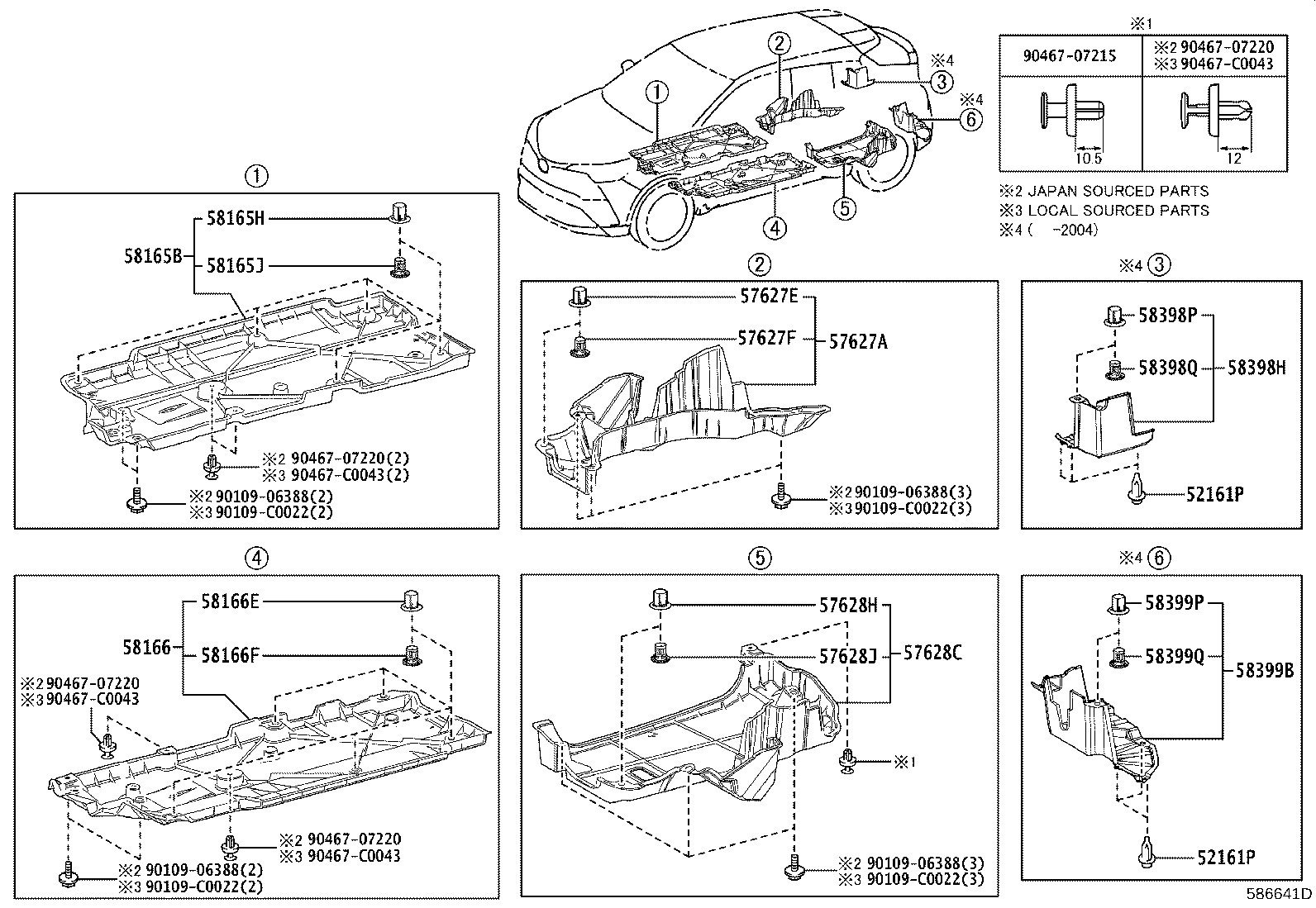 57628-F4100 COVER, REAR FLOOR SIDE MEMBER, LH product image