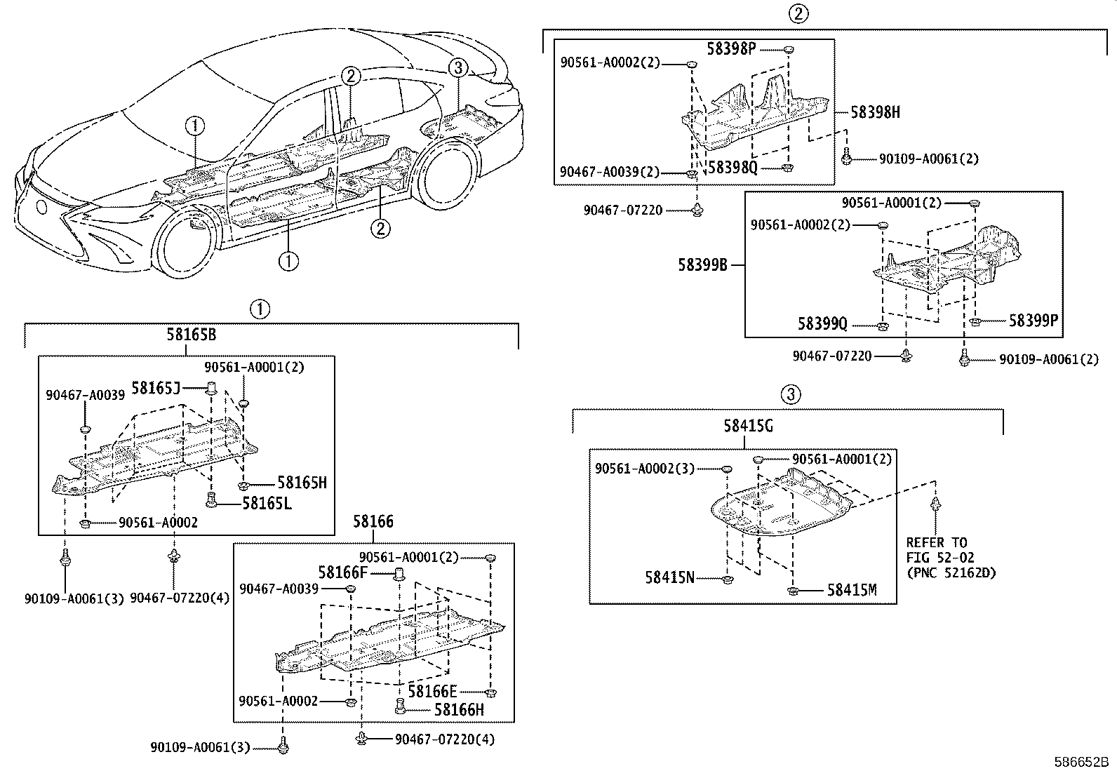 58165-07040 COVER, FRONT FLOOR, RH product image