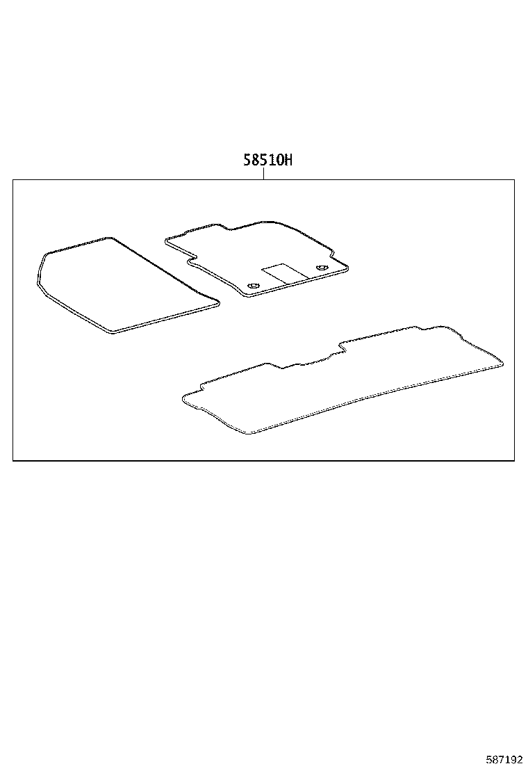 55214-02020 PAD, DASH PANEL INSULATOR, NO.2 product image