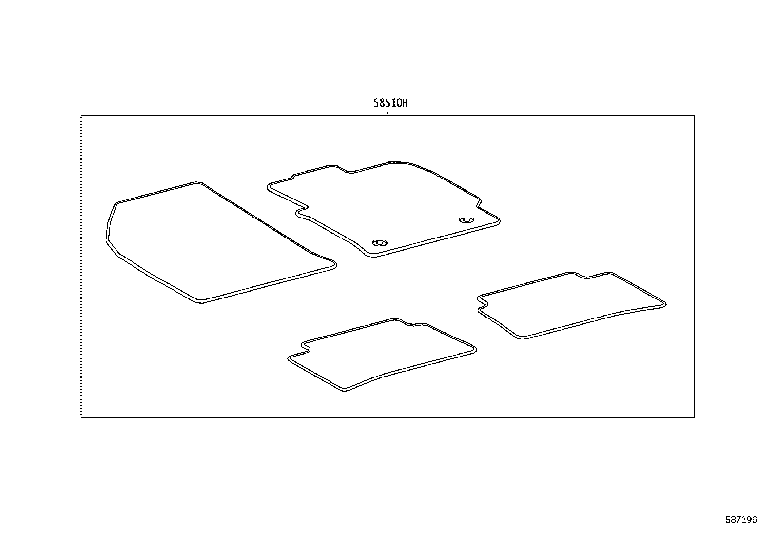 58522-52030 HOOK, FLOOR CARPET, NO.2 product image