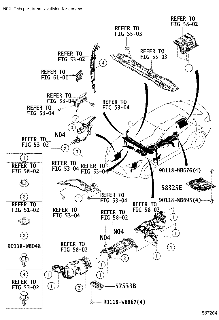 57043-WB002 REINFORCEMENT SUB-ASSY, FRONT SIDE MEMBER, REAR RH product image