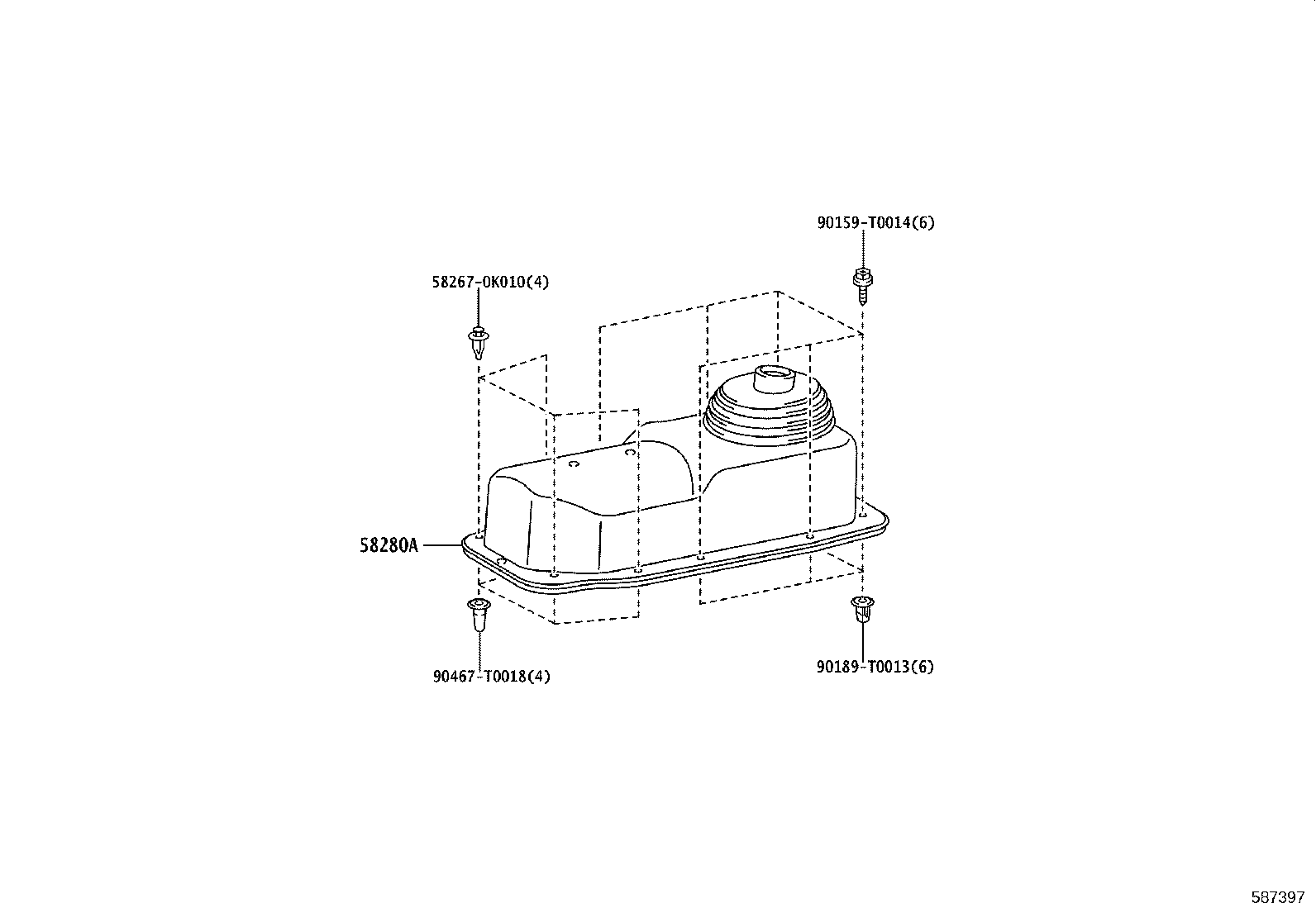 57417-0K010 REINFORCEMENT, FRONT FLOOR UNDER, RH product image