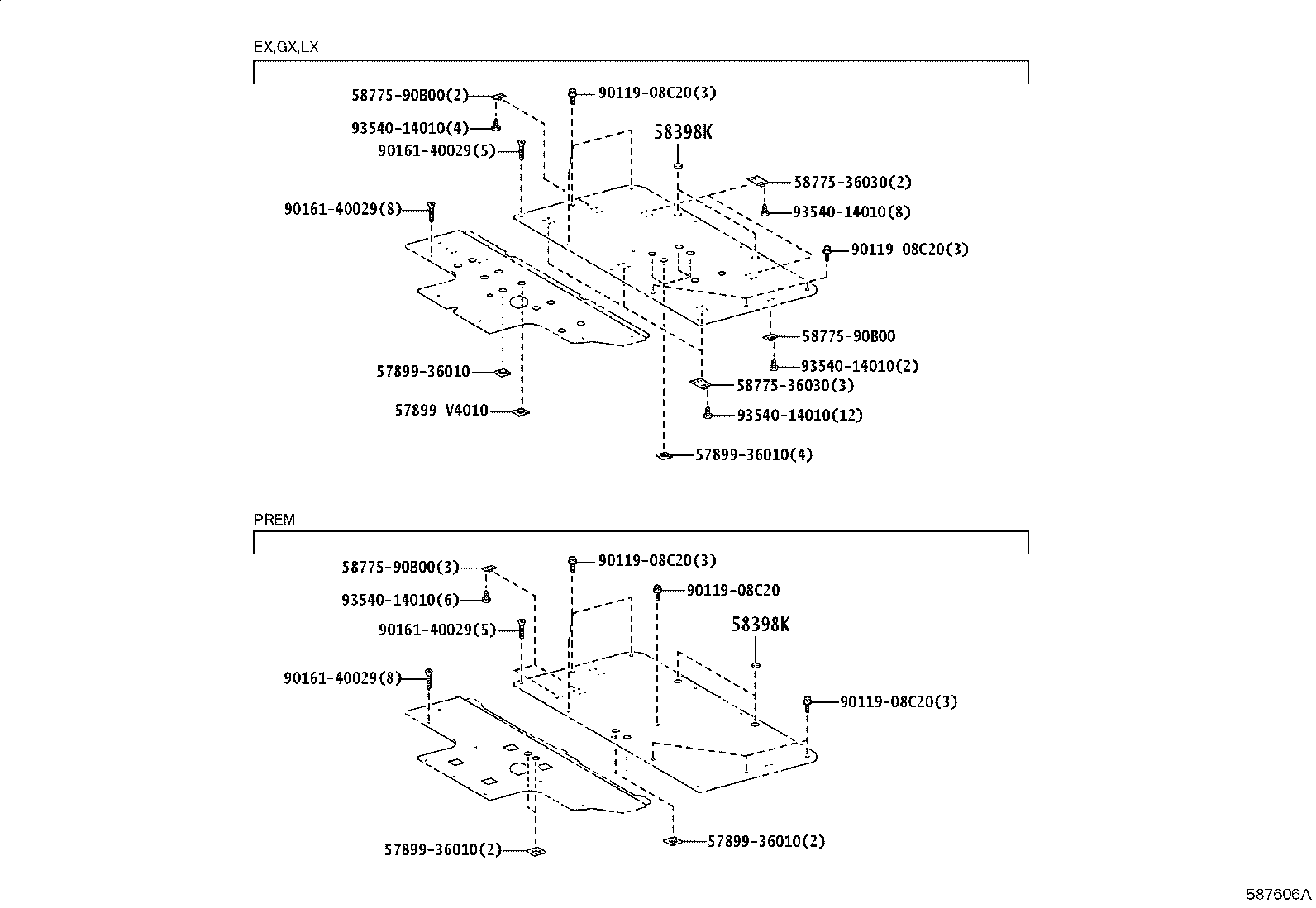 82711-60740 CLAMP, WIRING HARNESS product image