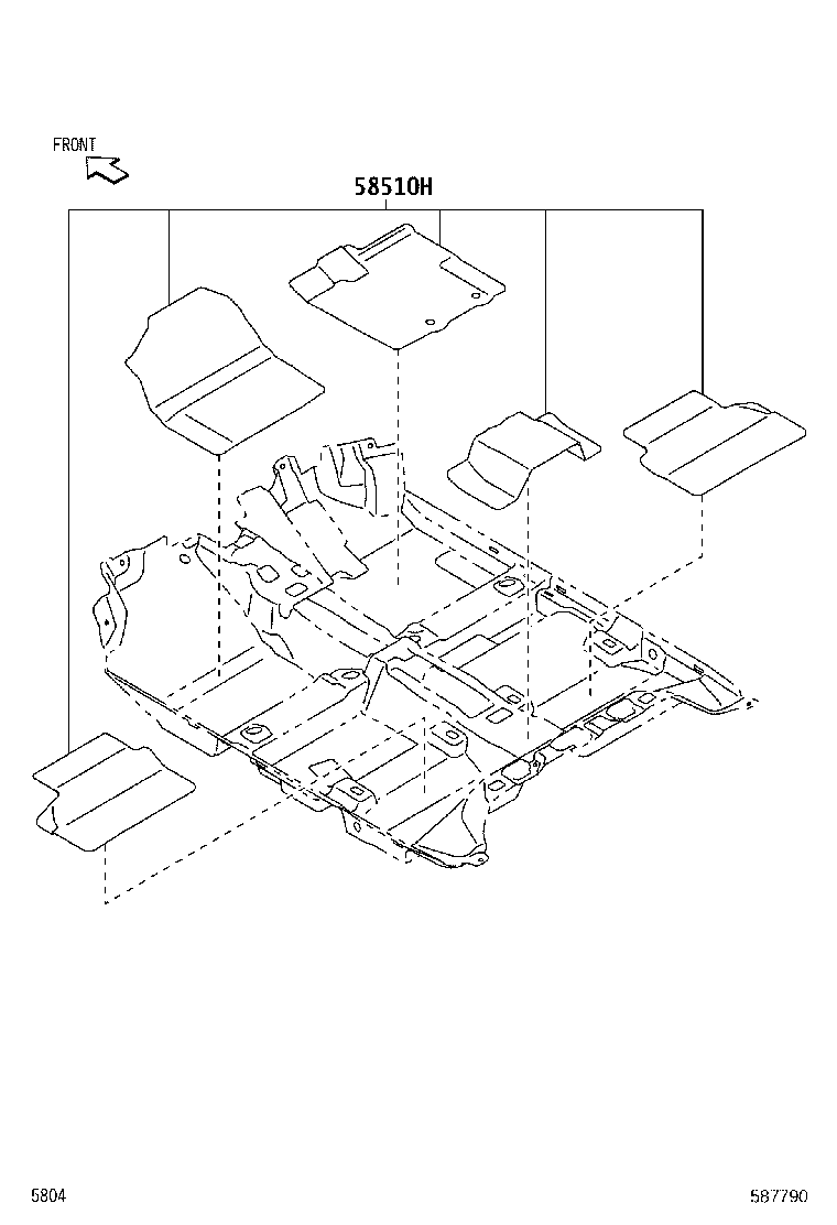 90044-68046-C2 CLIP(FOR FRONT FLOOR CARPET) product image