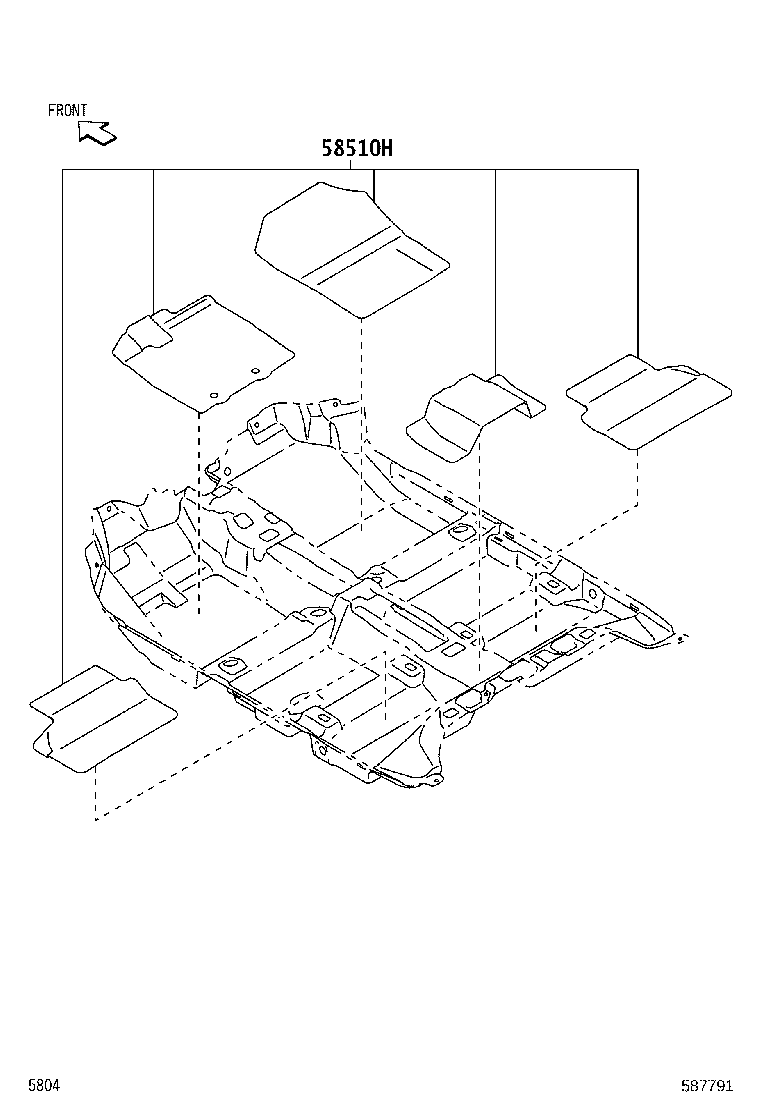 90044-68046-C2 CLIP(FOR FRONT FLOOR CARPET) product image