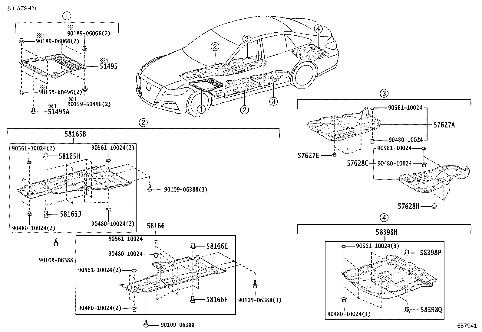 57628-30070 COVER, REAR FLOOR SIDE MEMBER, LH product image