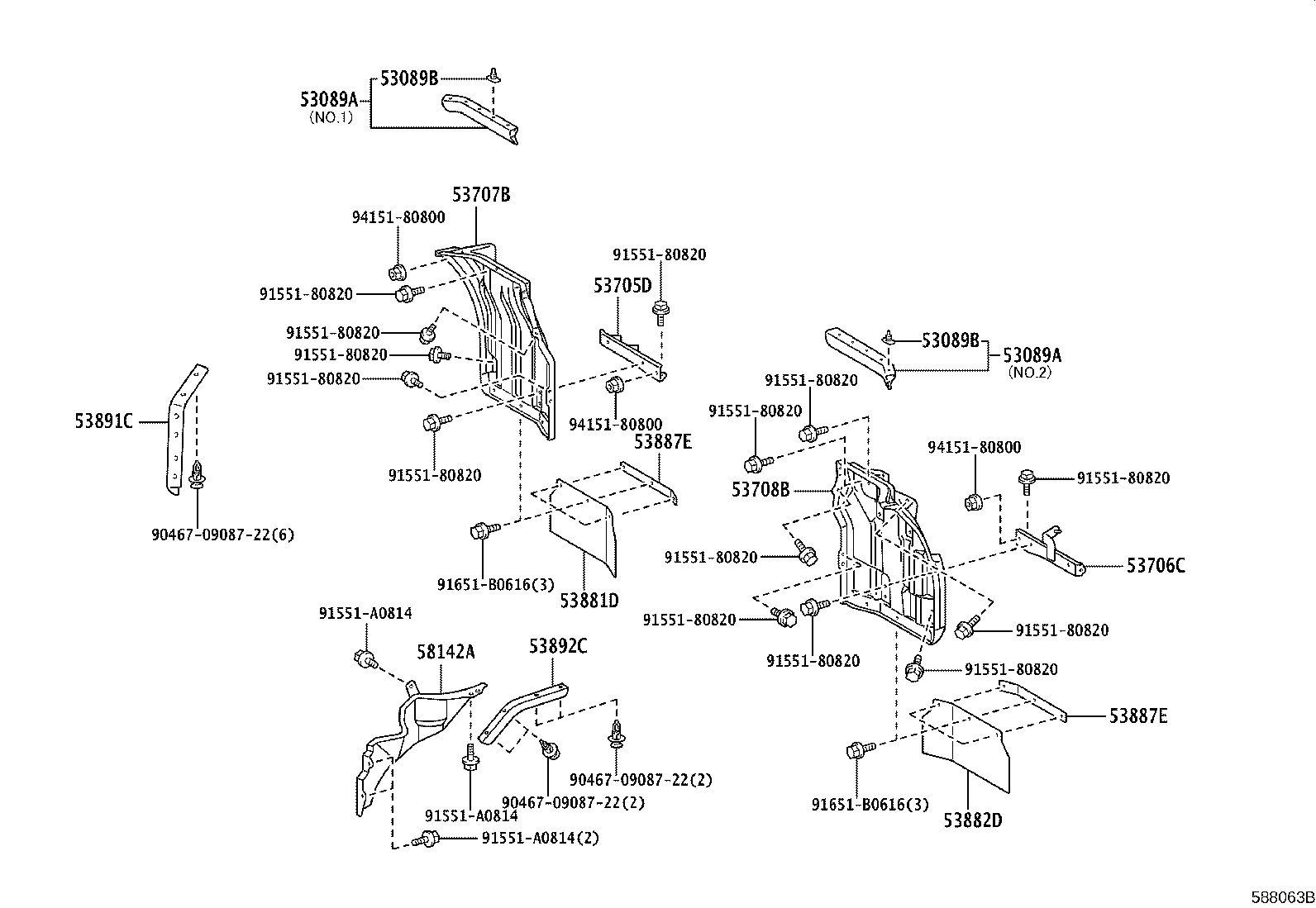 57508-25010 REINFORCEMENT SUB-ASSY, FRONT FLOOR, RH product image