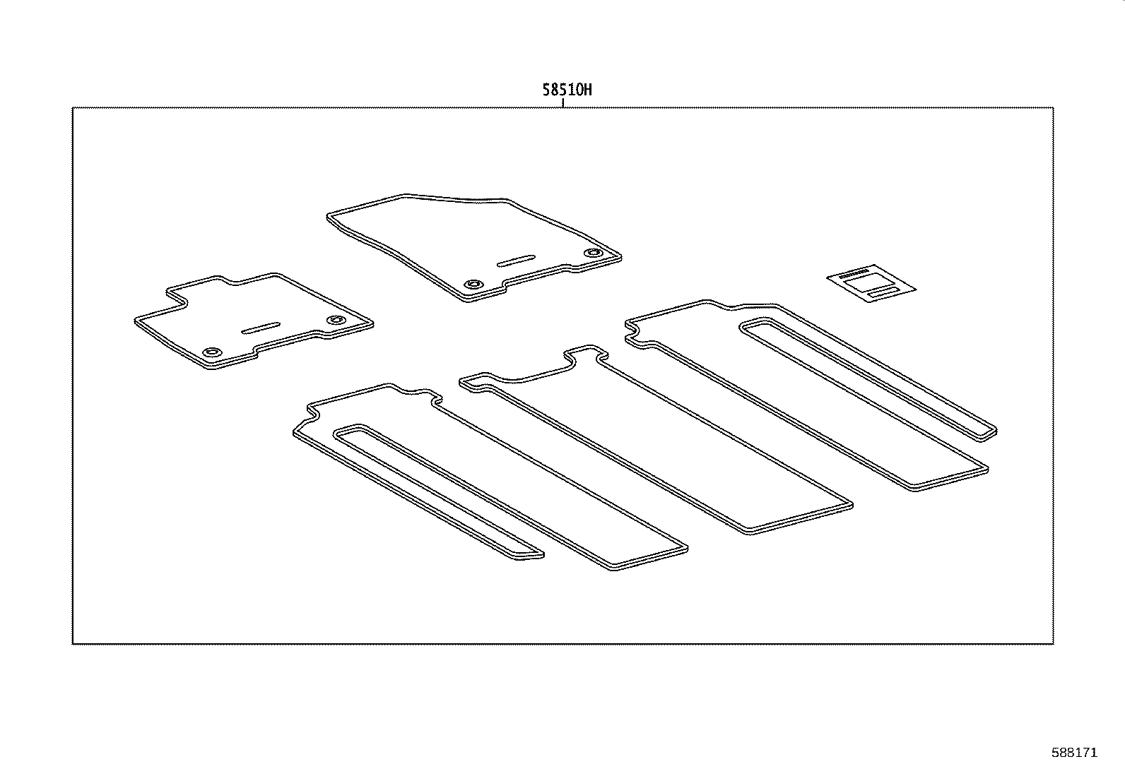 55215-08030 PAD, DASH PANEL INSULATOR, NO.3 product image
